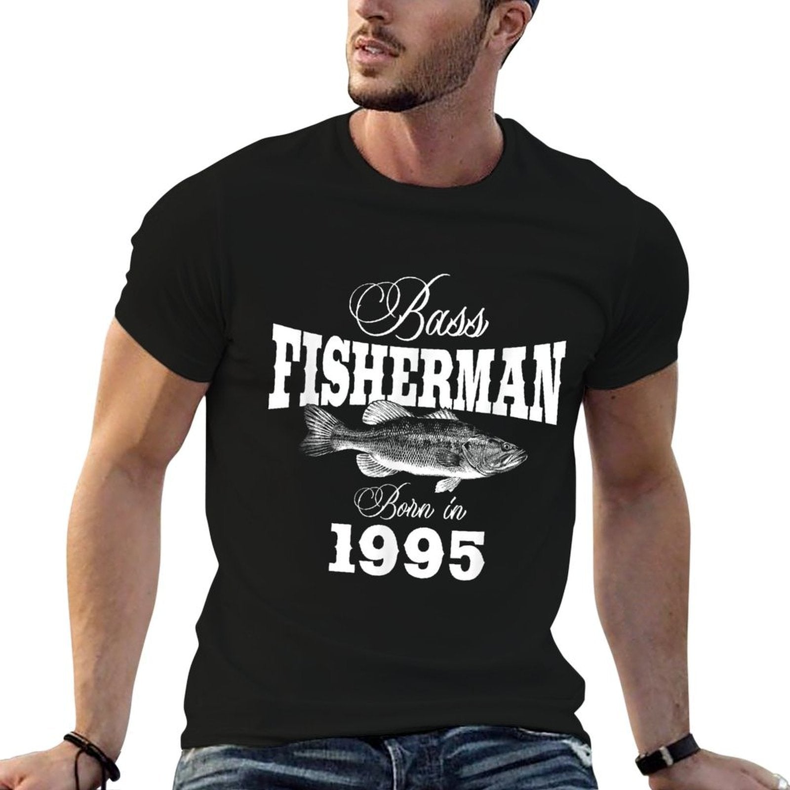 30 Year Old Fisherman Fishing 1995 30th Birthday  Cotton T-Shirt