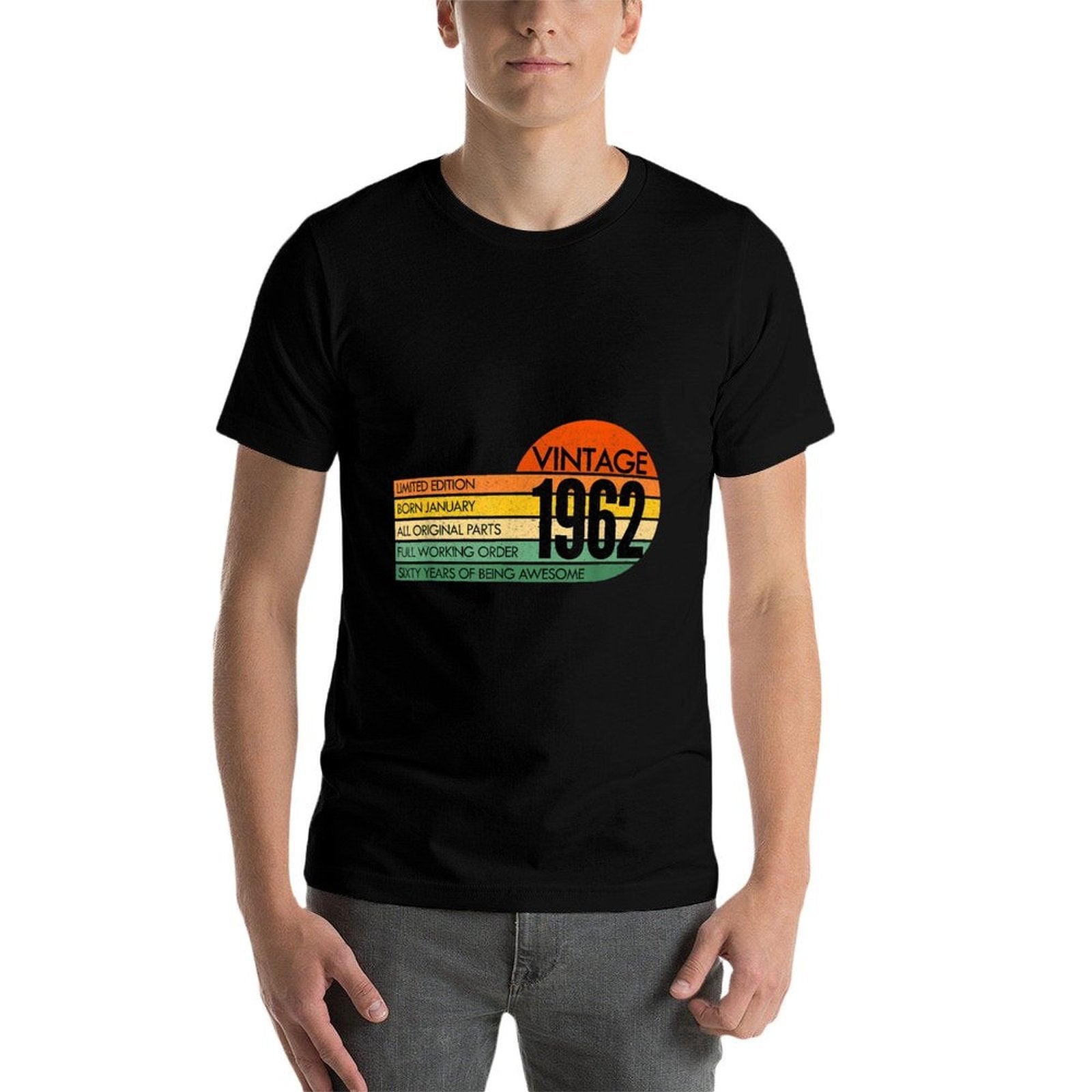 60 Years Old Vintage JANUARY 1962 60th Birthday  Affordable Price T-Shirt
