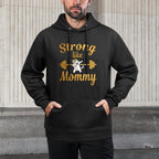 Mothers Children Workout Strong Like Mommy Dabbing Unicorns Durable Construction Hoodie