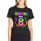 Jumping Into 8th Birthday Trampoline 8 Year Old Jumper  Quick-drying T-Shirt