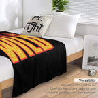 Stay Wild Fire Ben Azelart Lightweight Throw Blanket