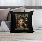 The Winchester Dean Vintage Soft Hidden Zipper Throw Pillow