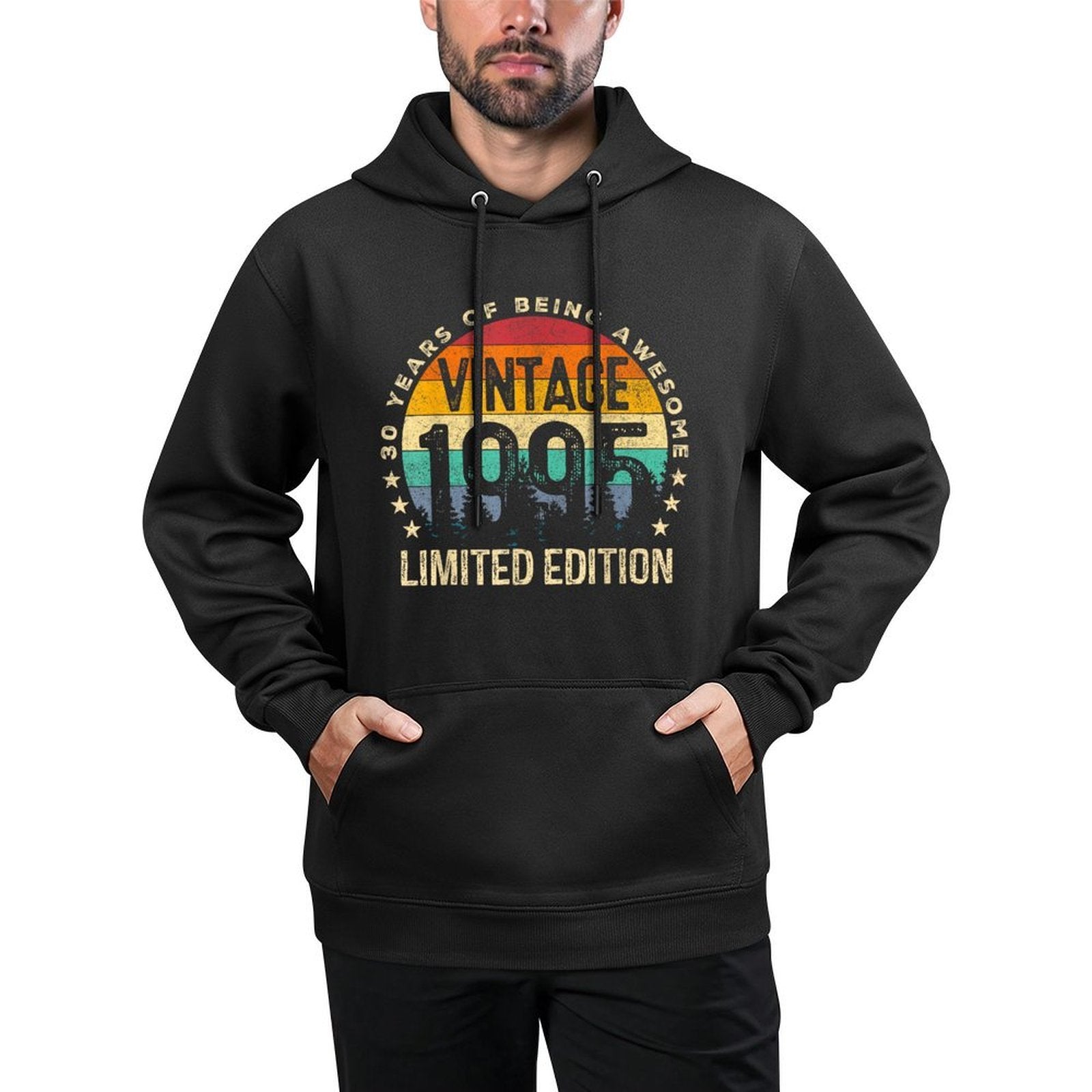 Vintage 1995 Limited Edition 30-Year-Old 30th Birthday Kangaroo Pocket Hoodie
