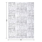 Detailed Architectural Floor Plan, Apartment Layout, Blueprint. Lightweight Throw Blanket