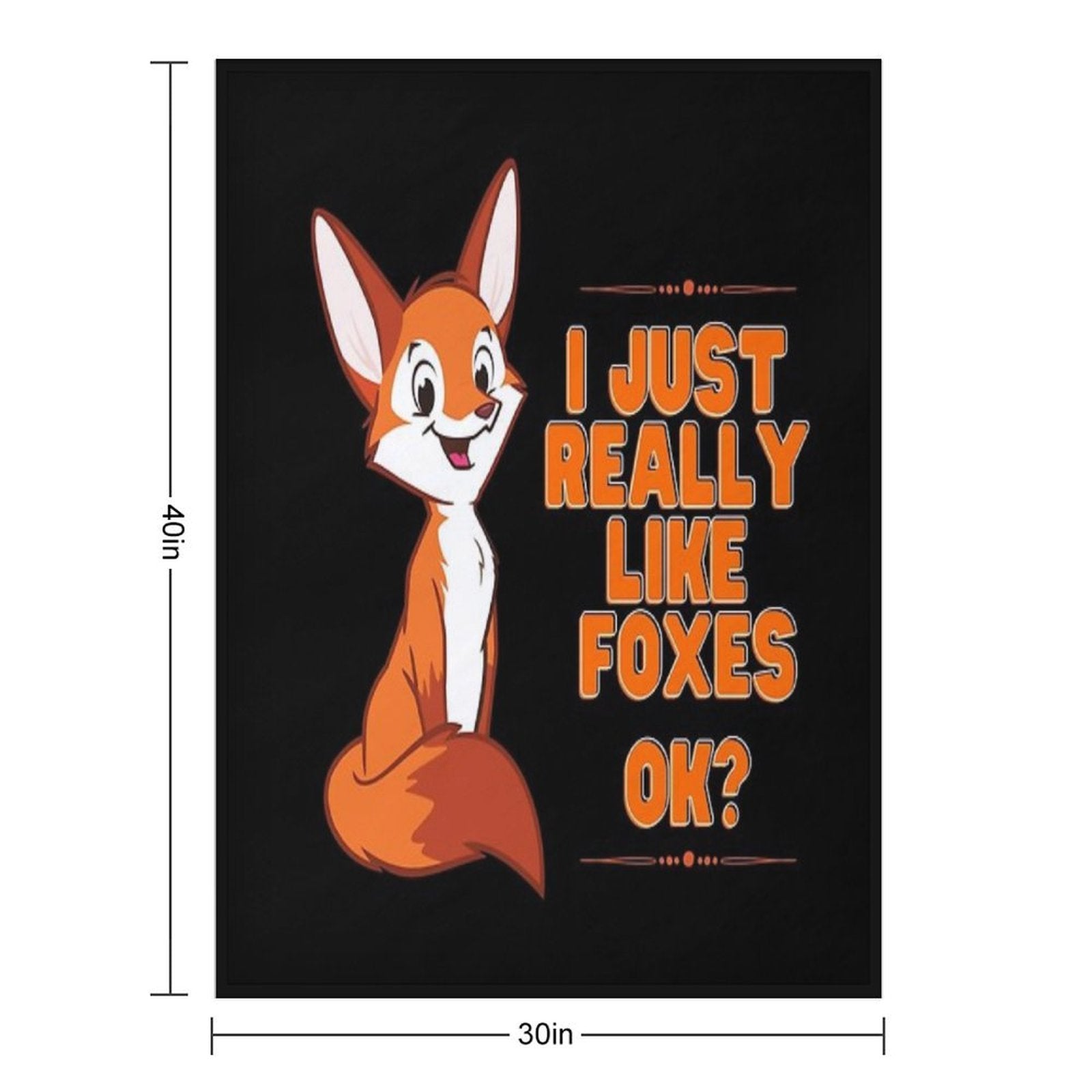 I Just Really Like Foxes Ok Anti-pilling Throw Blanket