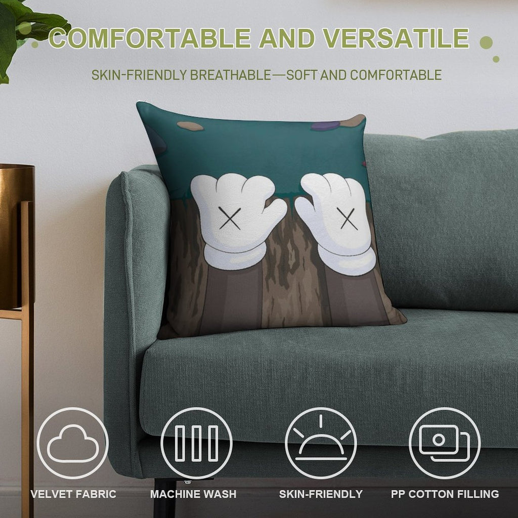 Old Friend Are Hard to Bury Soft Fade-Resistant Throw Pillow