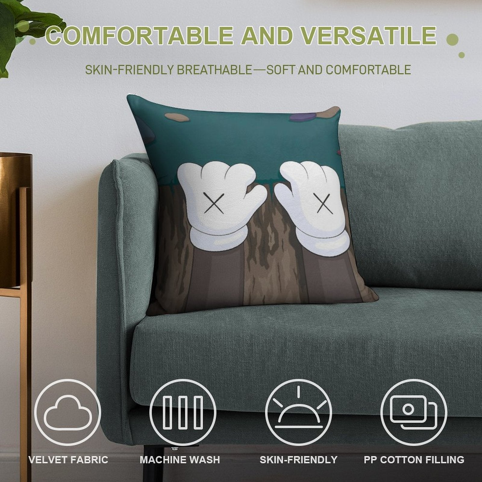 Old Friend Are Hard to Bury Soft Fade-Resistant Throw Pillow