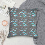 Minecraft Diamond Block Funny Meme Pixel Art Soft Bedroom Essential Throw Pillow