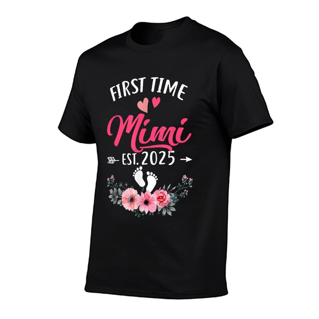 First Time Mimi Promoted To Mimi Est 2025 Mothers Day  Graphic-printed T-Shirt