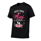 First Time Mimi Promoted To Mimi Est 2025 Mothers Day  Graphic-printed T-Shirt