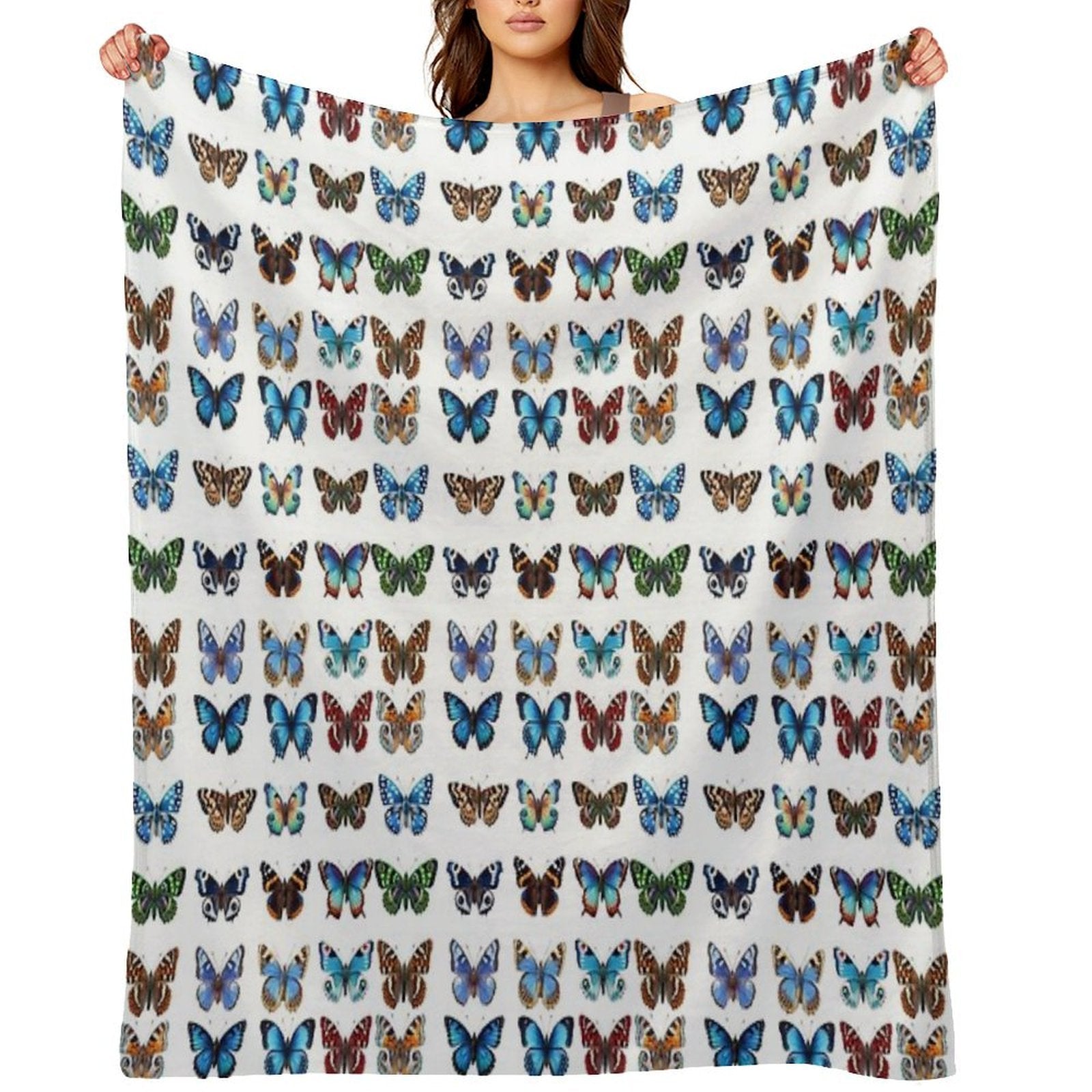 Butterflies Velvety-soft Throw Blanket