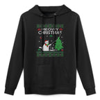 Funny Meowy Christmas Cats Xmas Cute Cat Lover Ugly Sweater Easy Care Hoodie