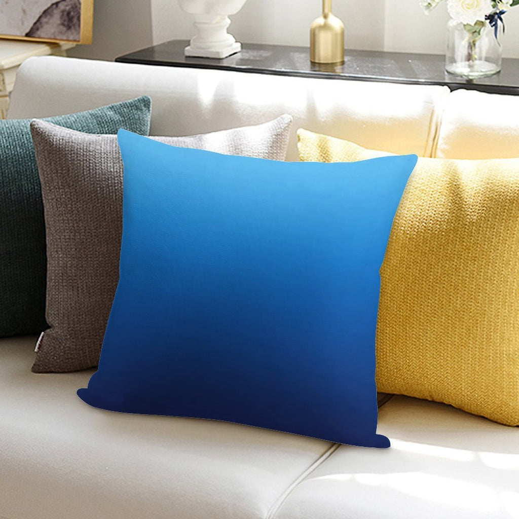 Deep Sea Gradient Soft Washable Throw Pillow