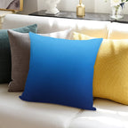 Deep Sea Gradient Soft Washable Throw Pillow