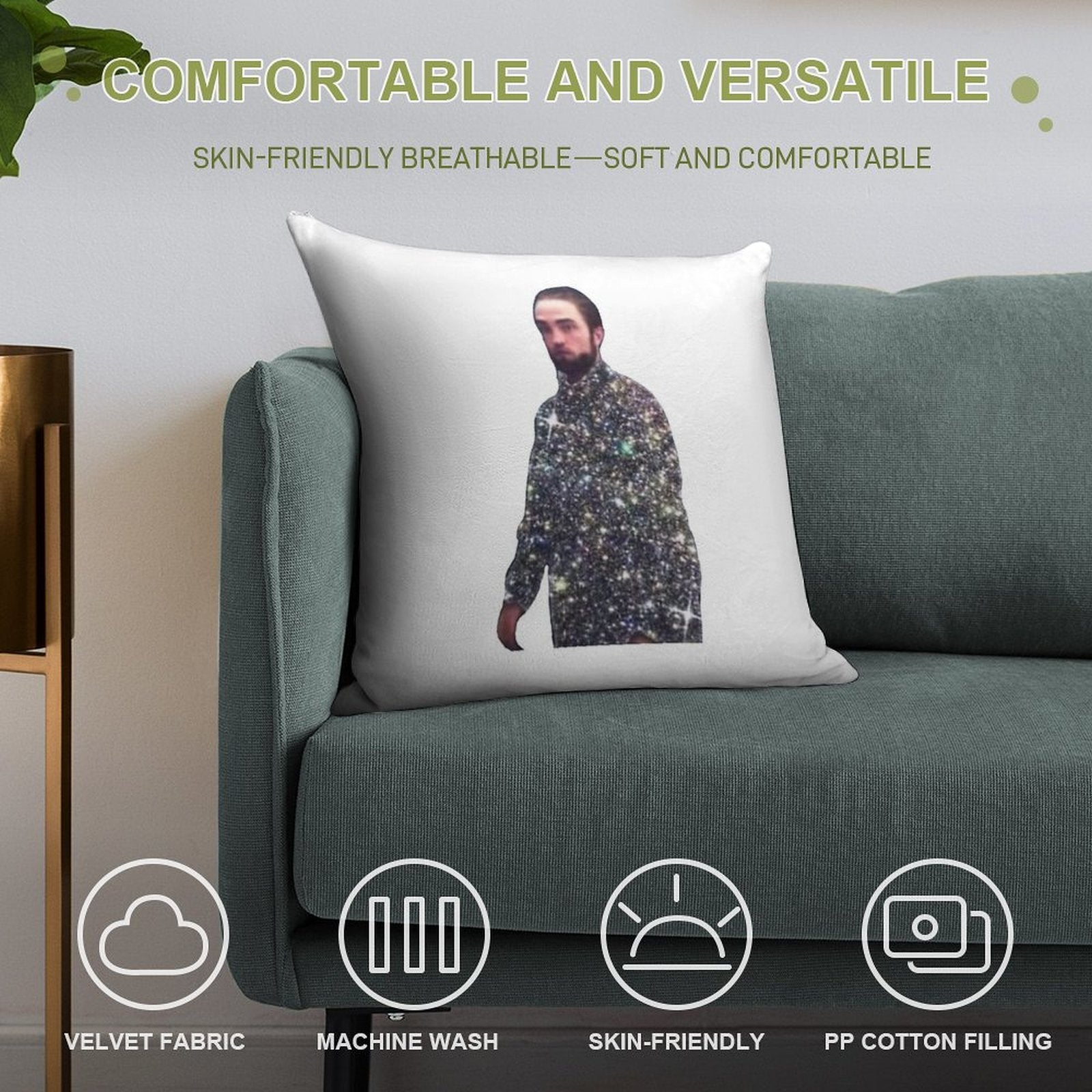 This Is The Skin of A Killer Bella Soft Reinforced Edging Throw Pillow