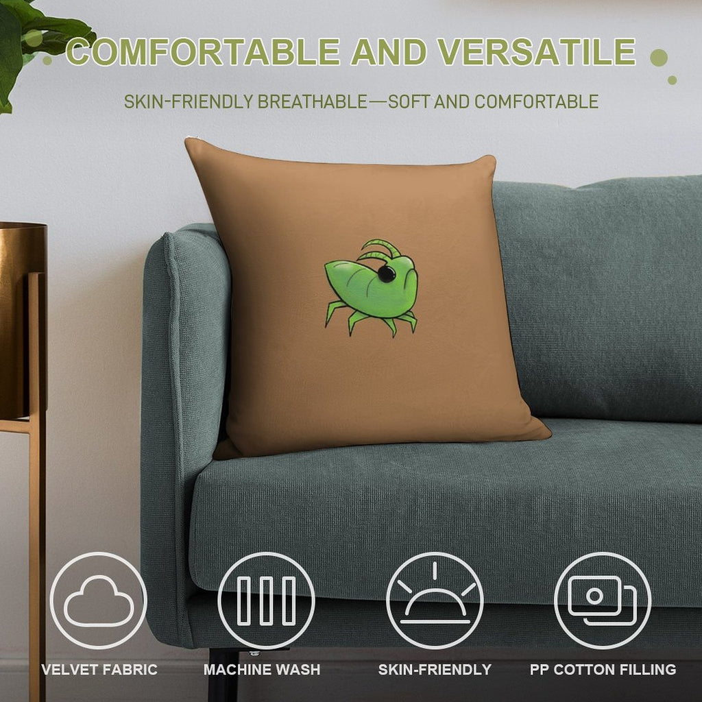 Grounded Aphid Soft Skin-Friendly Throw Pillow