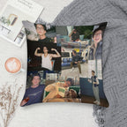 Milo Manheim Collage Soft Easy Maintenance Throw Pillow