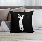 Golfer Soft Durable Construction Throw Pillow