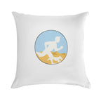 Adventurer Boy And Dog Soft Home Decor Throw Pillow