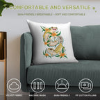 Leopard Geckos Are A Fun Time Soft Reinforced Edging Throw Pillow