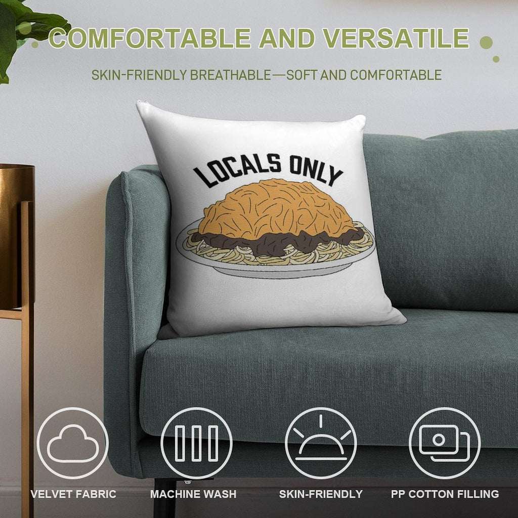 Skyline Chili Soft Washable Throw Pillow