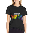 Vintage Rainbow Be Careful Who You Hate Pride Ally Gay LGBTQ  Classic T-Shirt