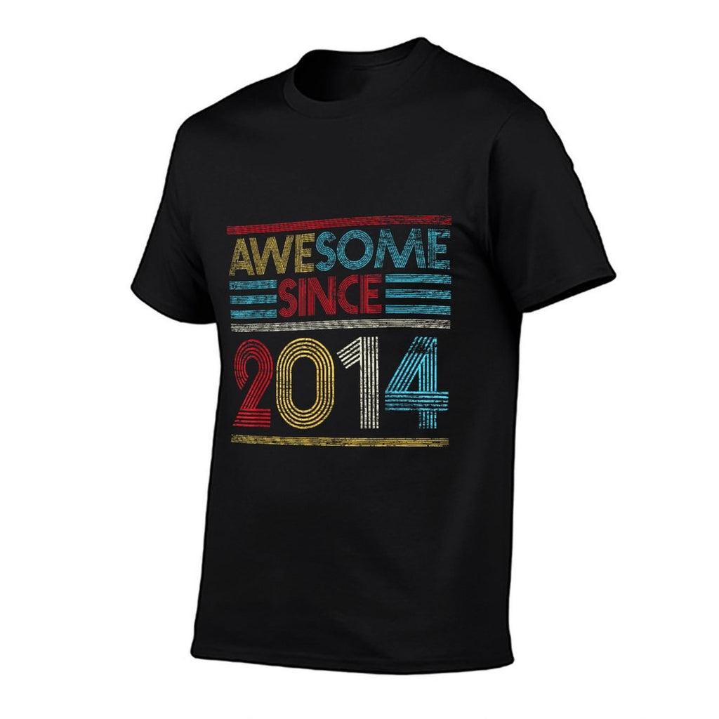 8th Birthday Gifts - Awesome Since 2014  Wrinkle-resistant T-Shirt