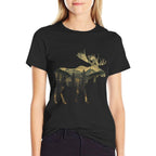 Elk Mountains Hiking Camping Alaska Nature Lovers  Heathered Texture T-Shirt