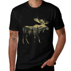Elk Mountains Hiking Camping Alaska Nature Lovers  Heathered Texture T-Shirt