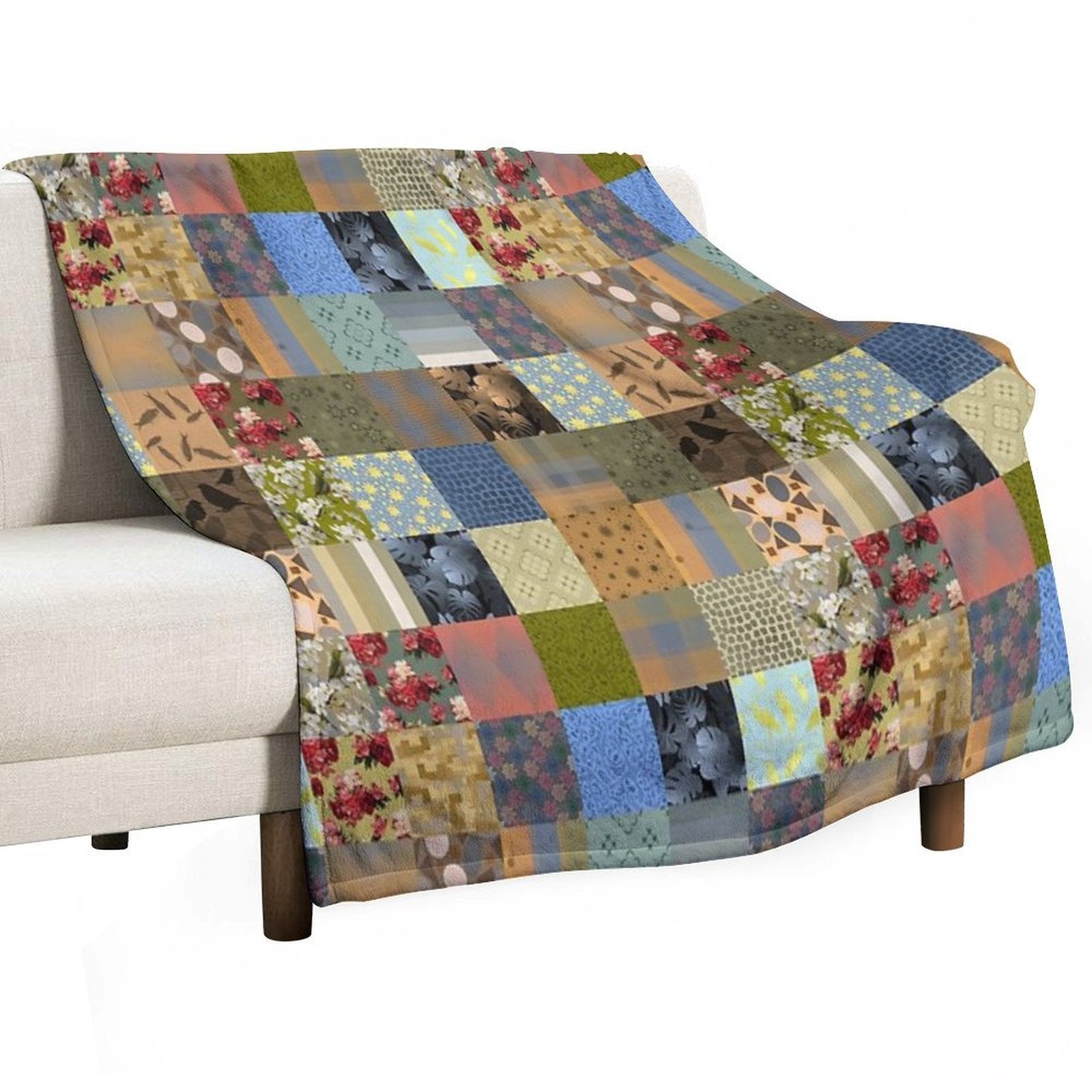 Artticarlo Designs Quilt 1 Repeat 5748 Versatility Throw Blanket