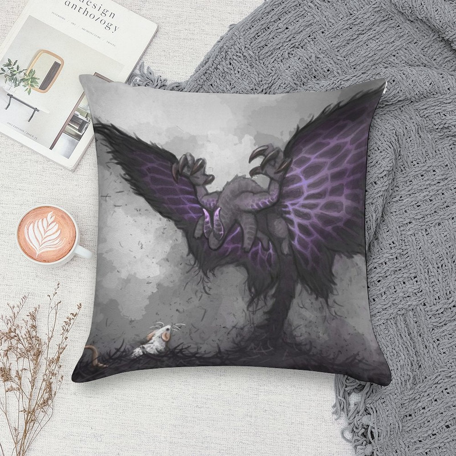 Smol Magala Soft Decorative Cover Throw Pillow