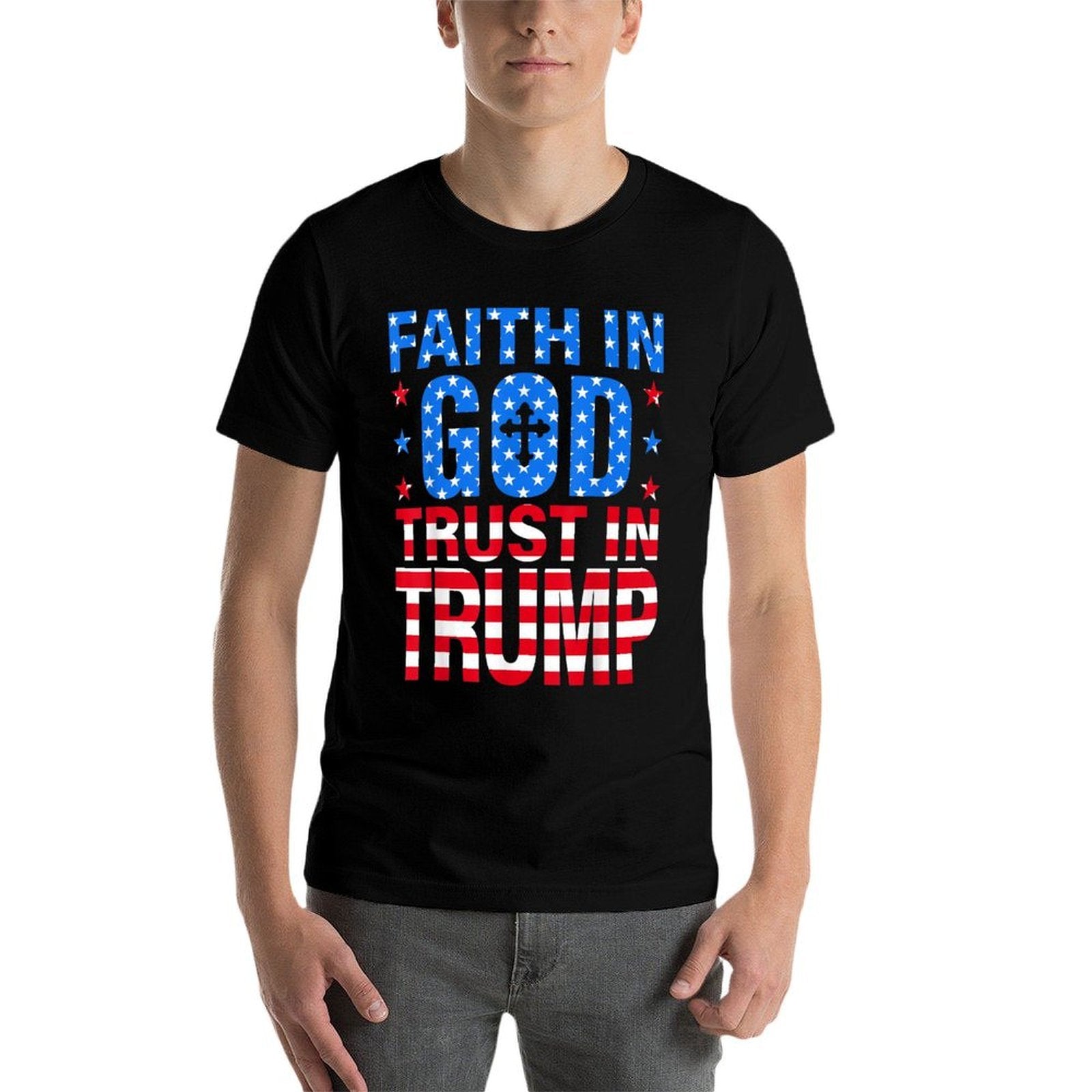 Faith In God Trust In Trump  Breathable T-Shirt