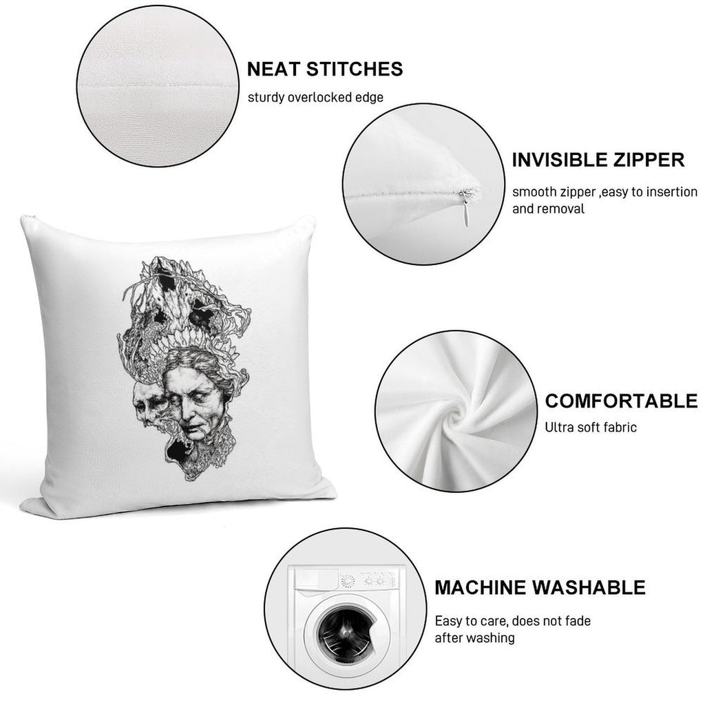 Old Witch Soft Bedroom Essential Throw Pillow