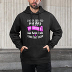 Sexy Grandma Grandmother Funny Sarcastic I Never Dreamed Medium-Weight Fabric Hoodie
