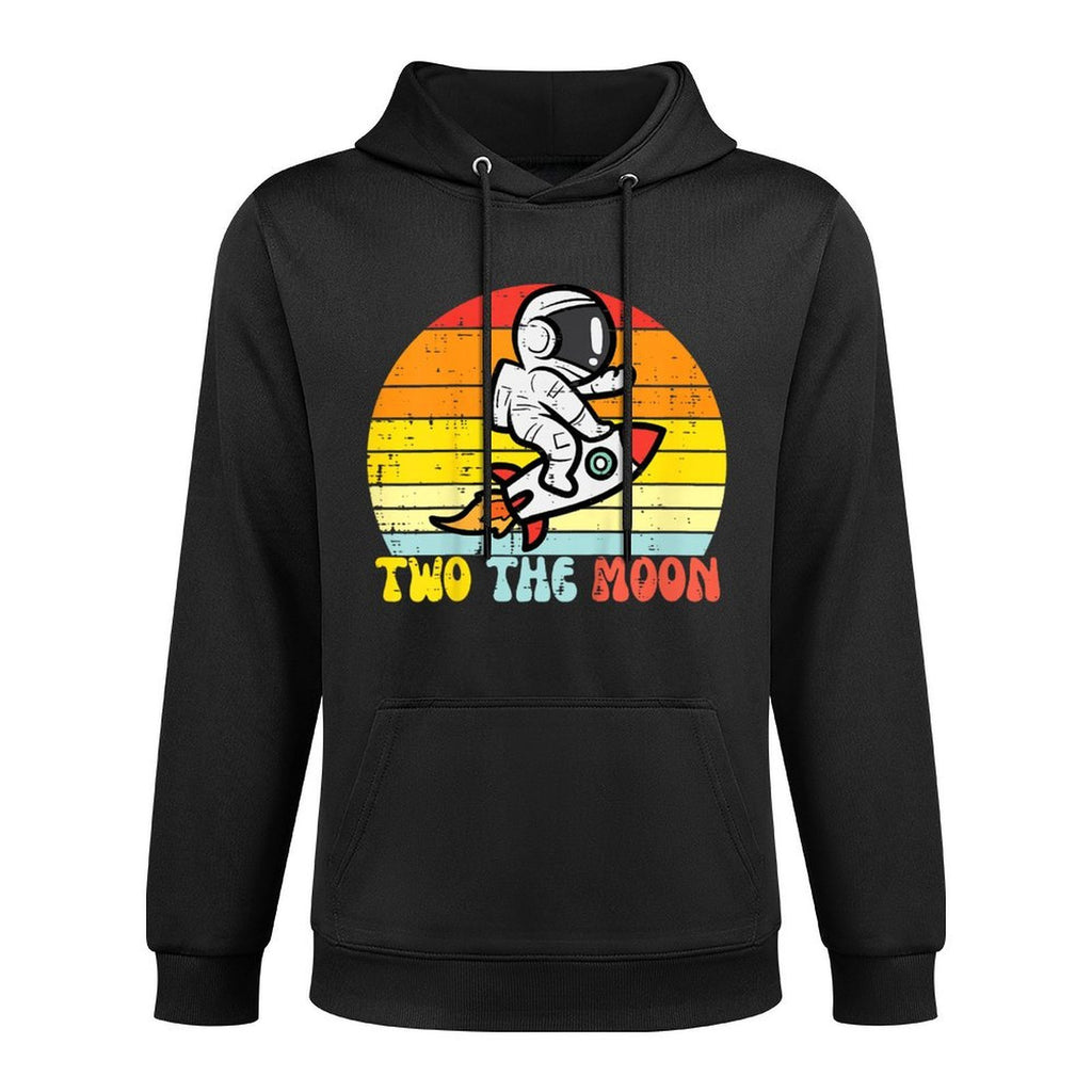 2nd Birthday Astronaut Two The Moon Girls Boys Toddler Kids Adjustable Hood Hoodie