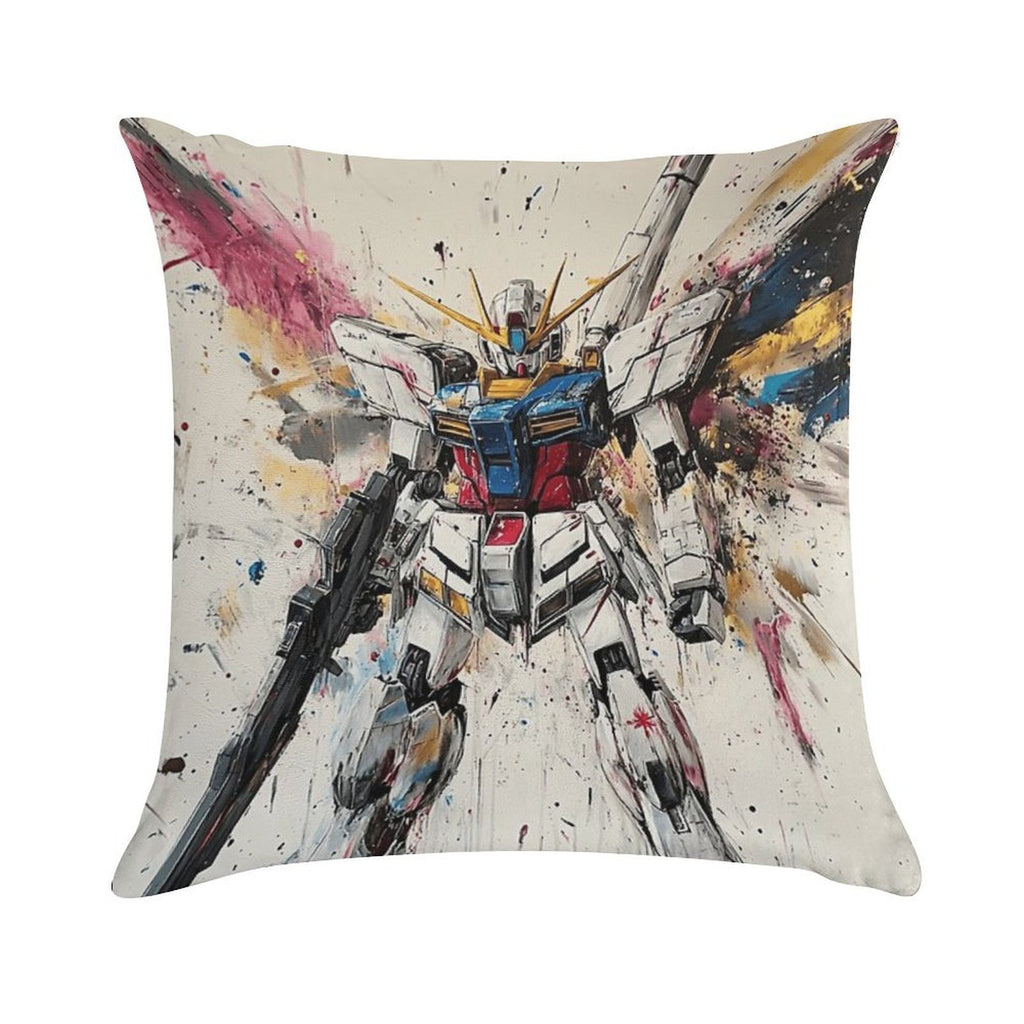 Gundam Soft Short Plush Fabric Throw Pillow