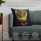 Luminescent Garden Soft Gift Ready Throw Pillow