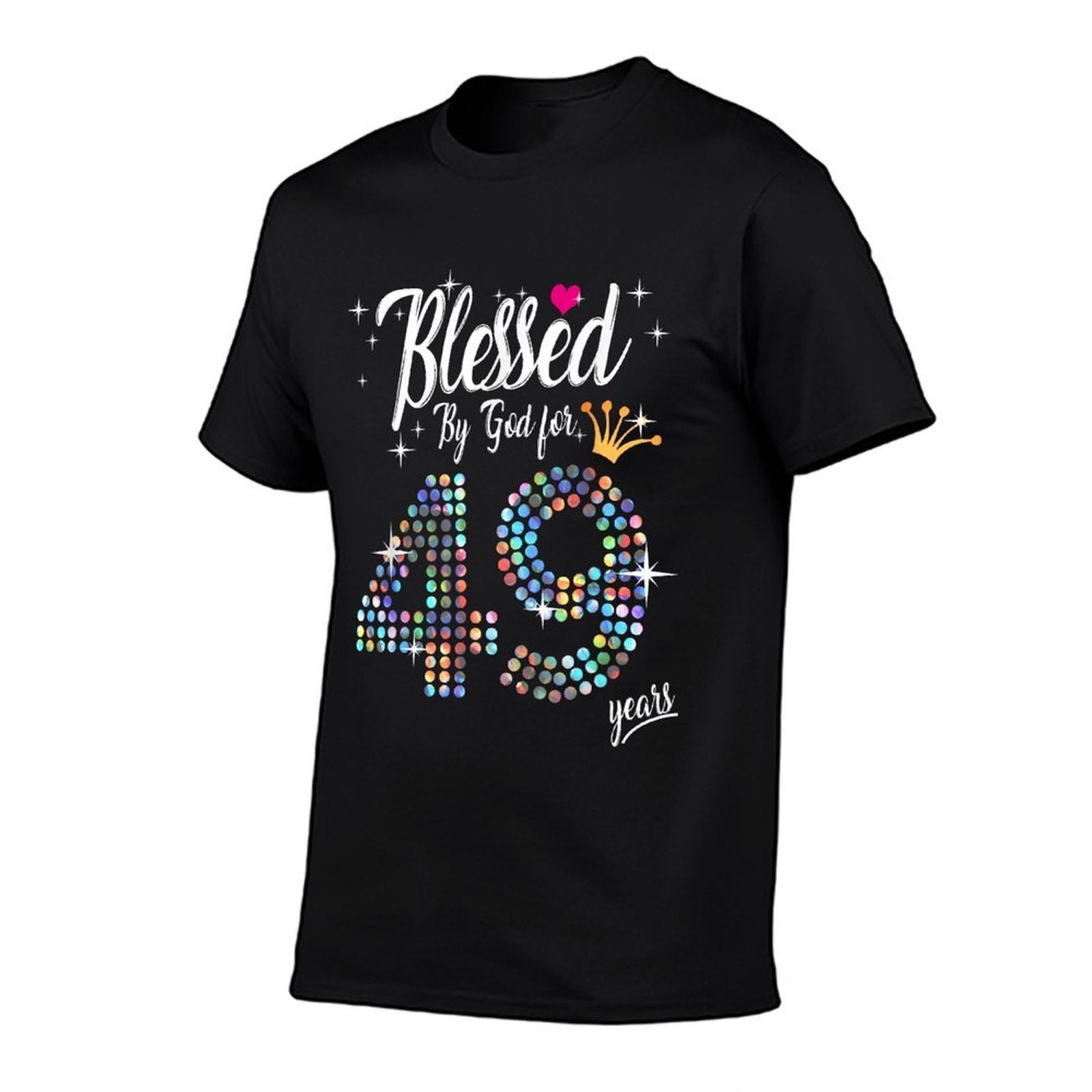 Womens Blessed by God for 49 Years 49th Birthday Anniversary  Affordable Price T-Shirt