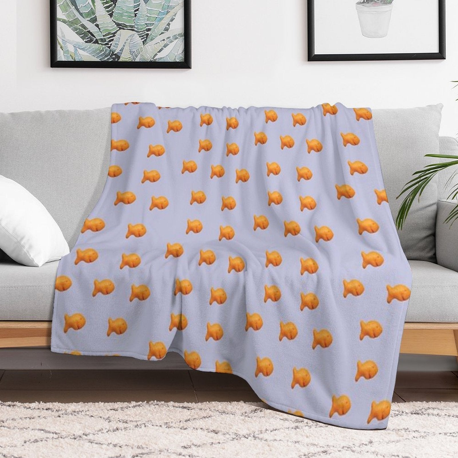 Goldfish Crackers Easy Care Throw Blanket