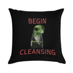 Stellaris Begin Cleansing Priki-ti-ki Gecko Meme Soft Durable Construction Throw Pillow
