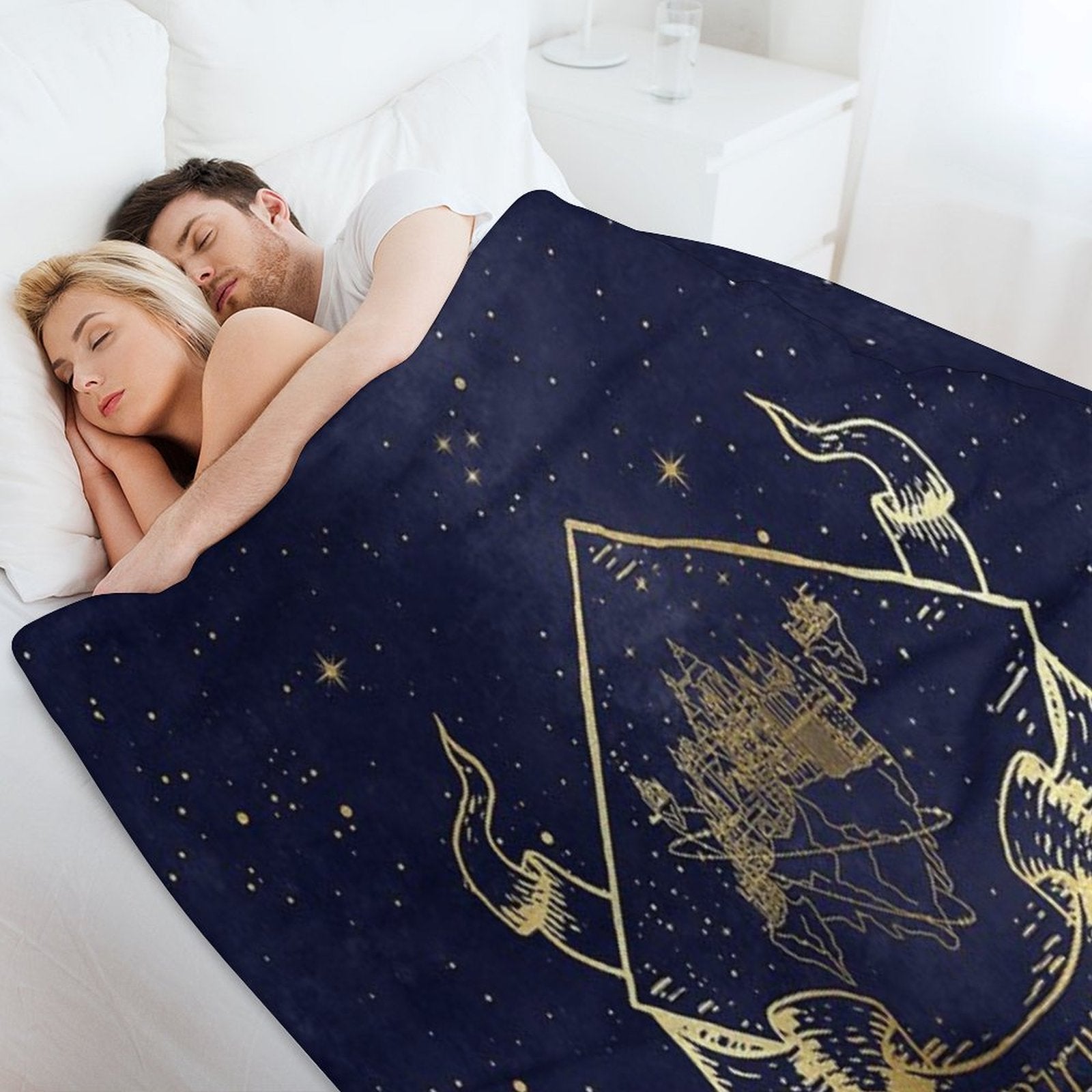 Orilium in Blue Gift-ready Throw Blanket