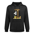 Kids Birthday 4 Year Old Boy Construction Vehicles Digger Crane Breathable Fabric Hoodie