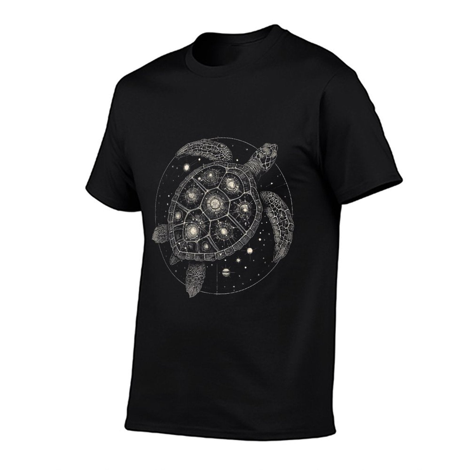 Celestial Sea Turtle Graphic Art Design  Lightweight T-Shirt