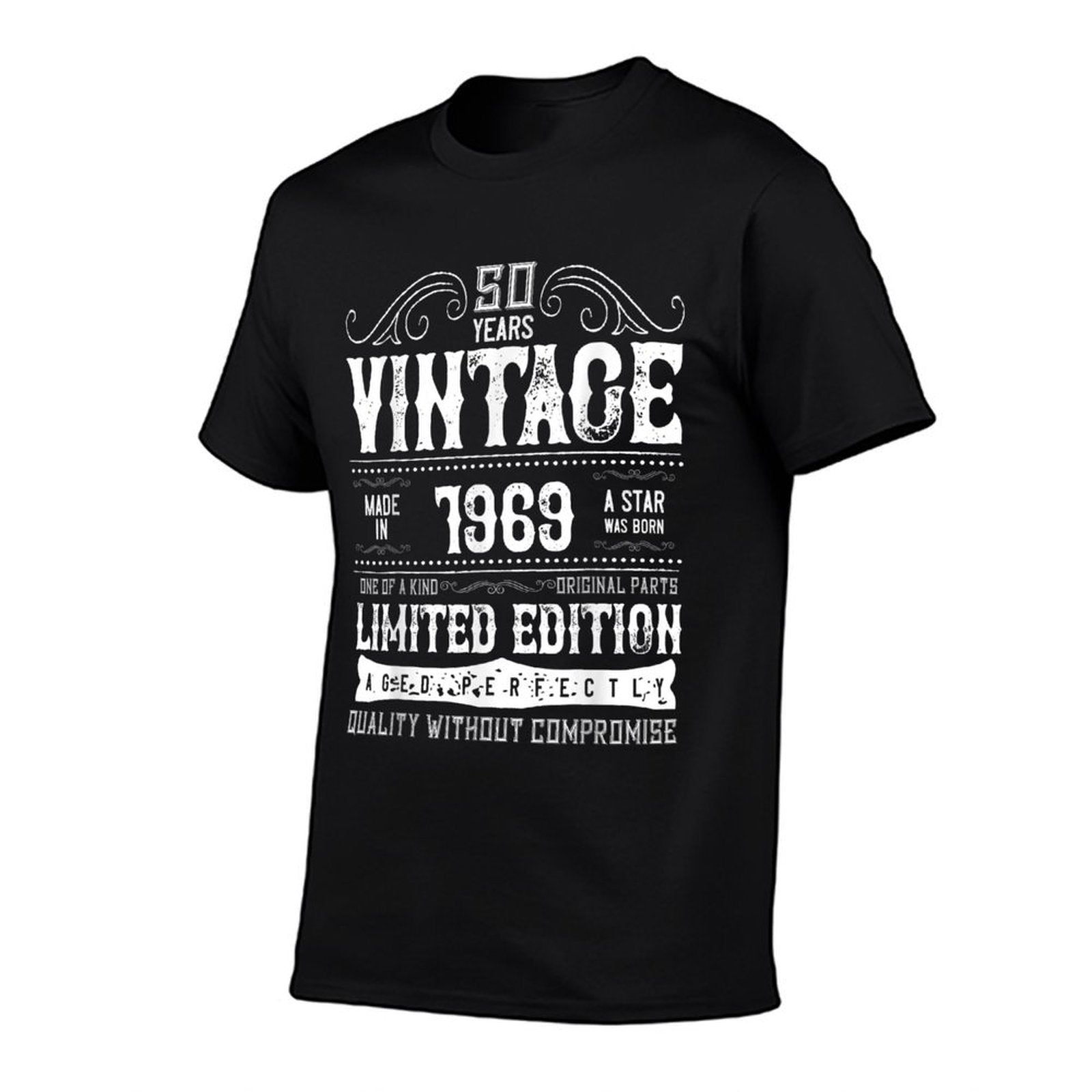 Vintage 50 Years Old Made In 1969 50th Birthday Gift  Tagless Design T-Shirt