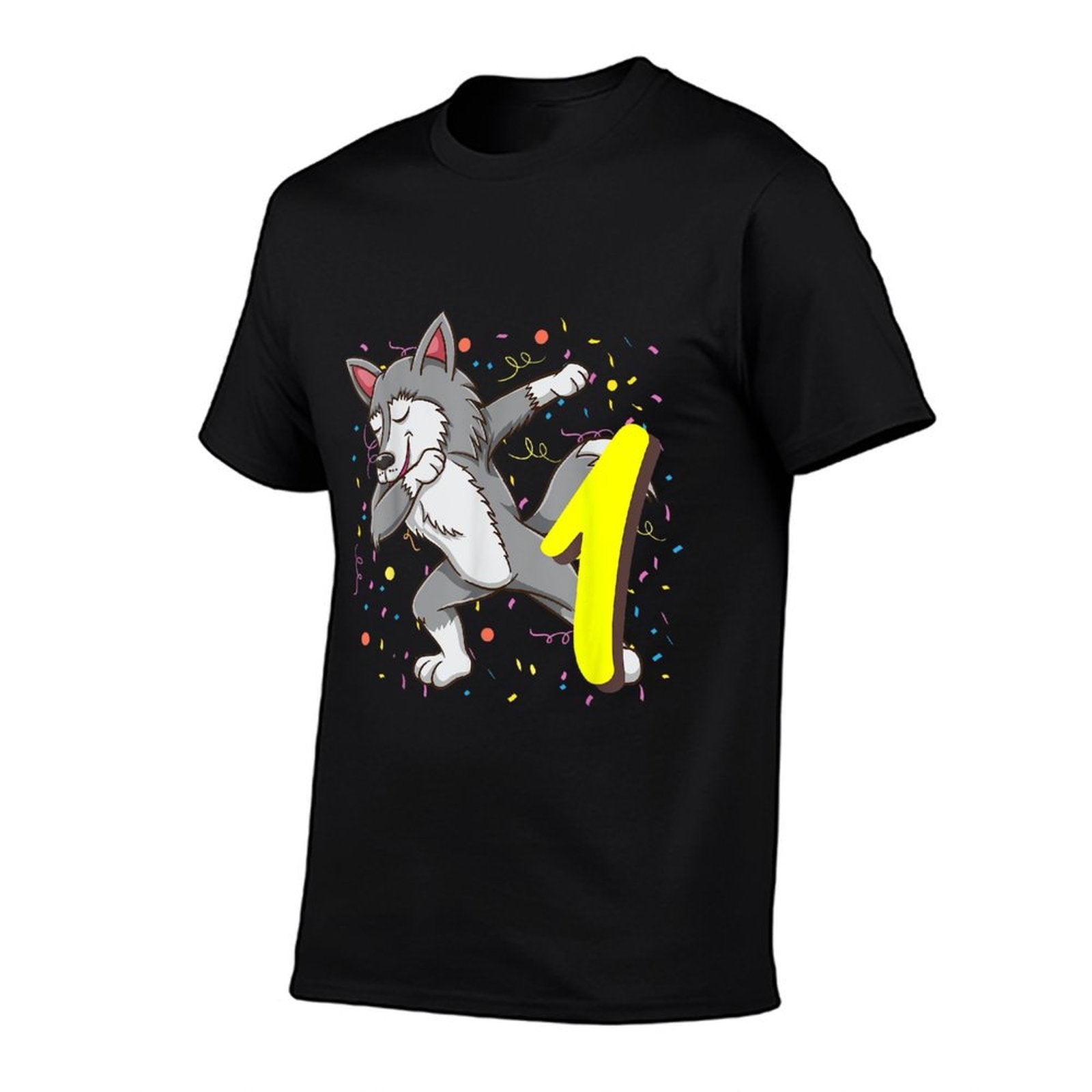 1 Year Old Wolf Birthday  Eco-friendly Material T-Shirt