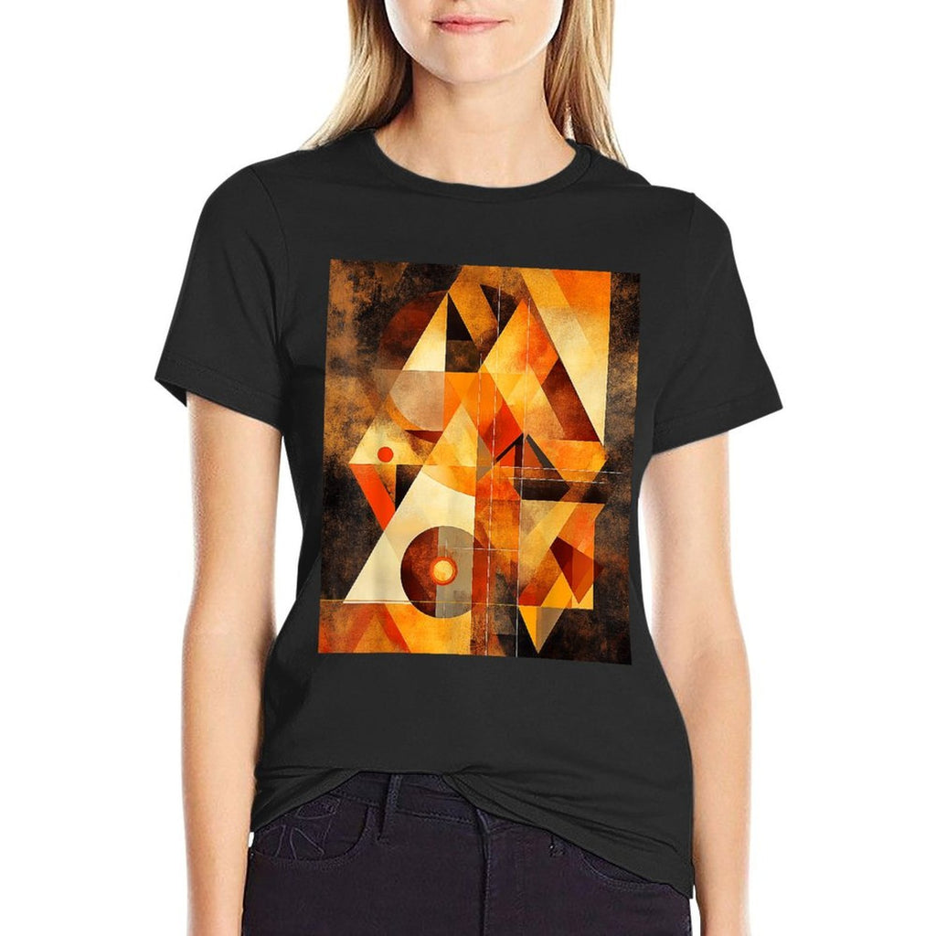 Abstract Geometric Shapes Art Modern  Soft T-Shirt