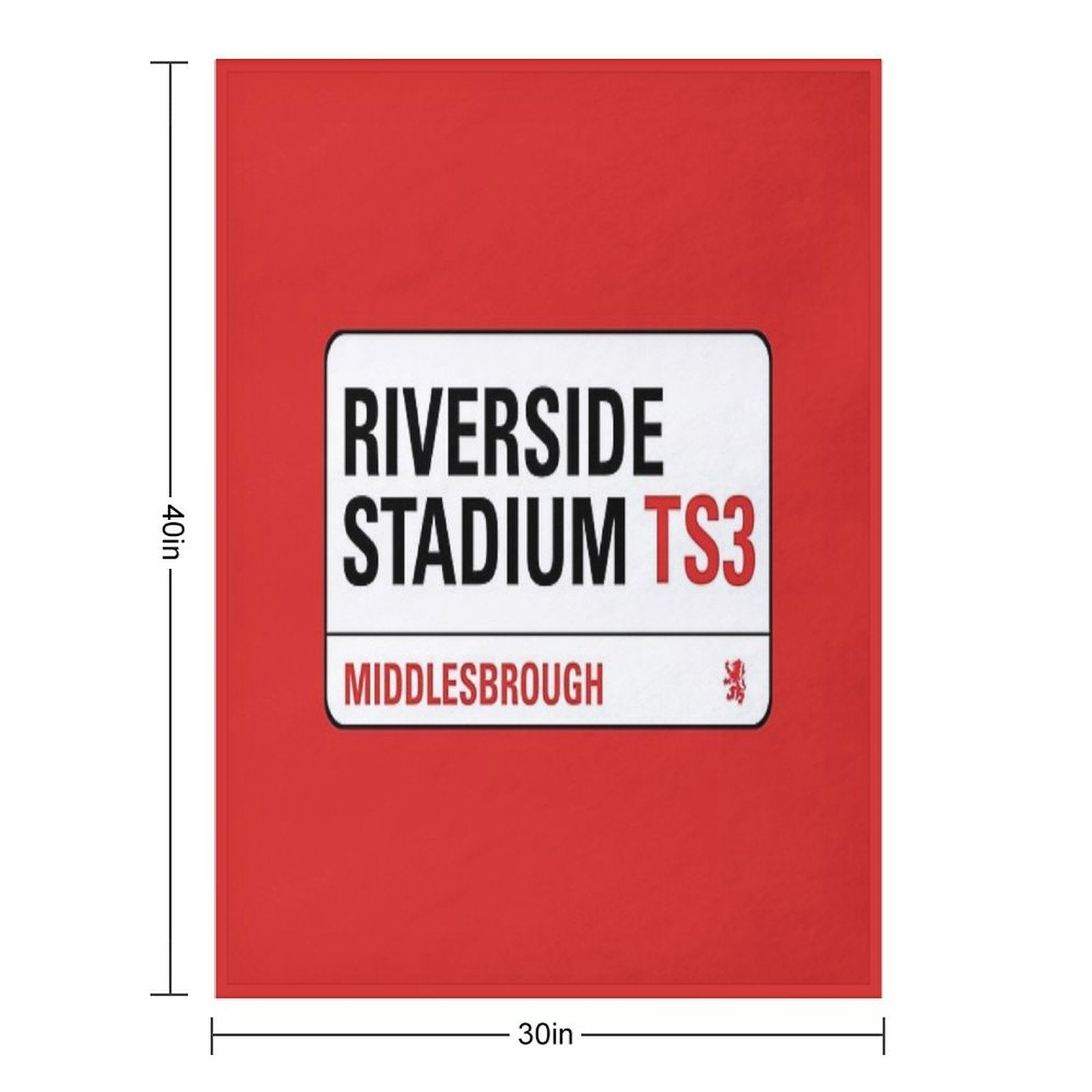 Riverside Stadium Middlesbrough Machine-washable Throw Blanket