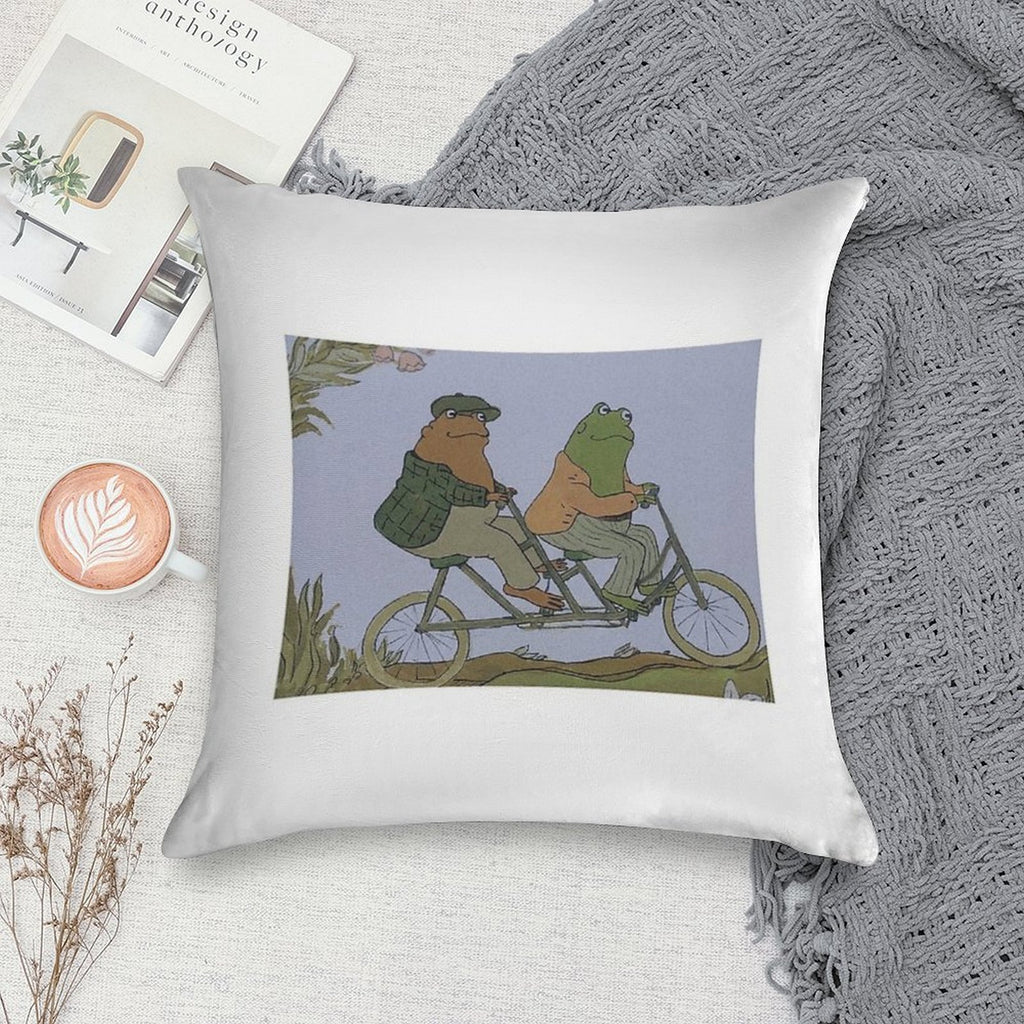 Frog And Toad Soft Luxury Feel Throw Pillow
