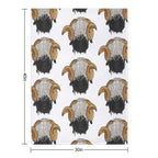 Valais Blacknose Sheep Wrinkle-free Throw Blanket