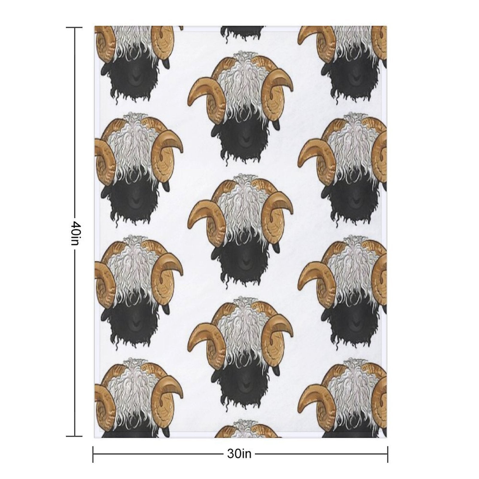 Valais Blacknose Sheep Wrinkle-free Throw Blanket